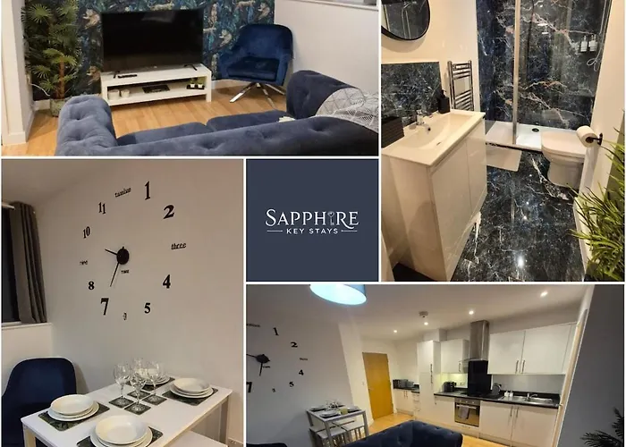 Sapphire Luxe- Basingstoke Sleeps 4 With Free Parking